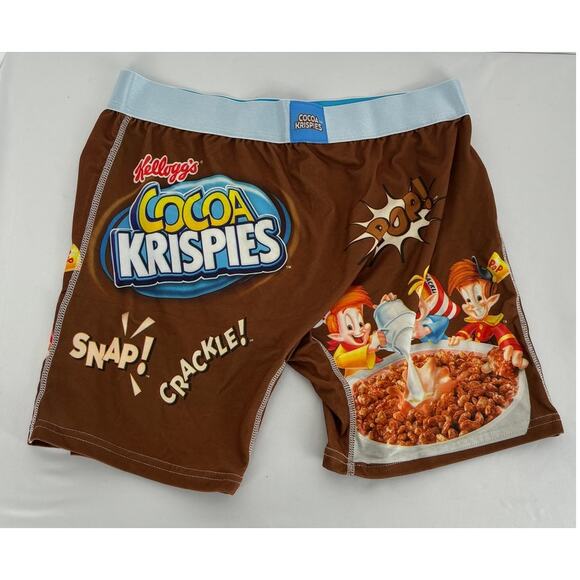 SWAG Cereal Aisle Boxer Briefs Cocoa Krispies Mens Size Large Brown New Kelloggs - Picture 5 of 9